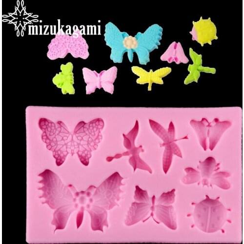 UV Resin Jewelry Liquid Silicone Mold Insect Butterfly Dragonfly Mold Resin Molds For DIY Handmade Jewelry Finding Accessories