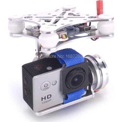 Gopro3 4 Lightweight 2-Axis Brushless Gimbal Board with Sensor free debug for Gopro Hero 5 6 session Runcam 3 RC FPV Quadcopter