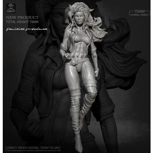 H75mm Resin model kits figure self-assembled TD-2551