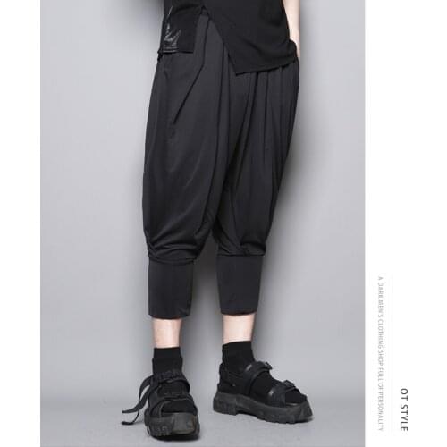 Dark Department personality design original drape feeling hip-hop Hollom chaps neutral knickers breeches breeches man