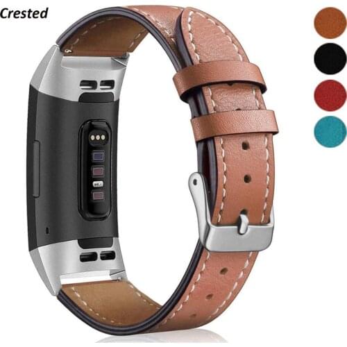 Leather strap For Fitbit Charge 3 band replacement Wristband Charge3/Charge4 SmartWatch Belt wrist Bracelet Fitbit Charge 4 band