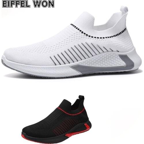 Eiffel Won Outdoor Sneakers Running Casual Shoes Men tenis masculino Large Lightweight Breathable Male Flying Woven Size39-45