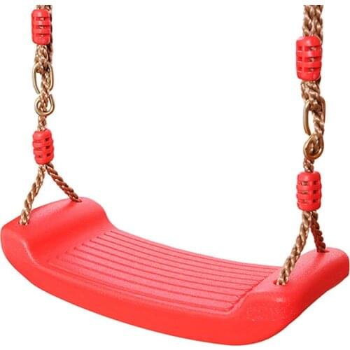 Flying Toy Garden Swing Kids Hanging Seat Toys with Height Adjustable Ropes Indoor Outdoor Toys Rainbow Curved Board Swing Chair