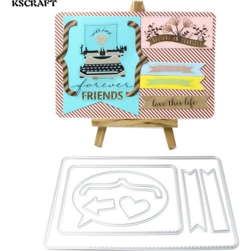 KSCRAFT Photo Frame Label Metal Cutting Dies for DIY Scrapbooking/Card Making/Kids Fun Decoration Supplies