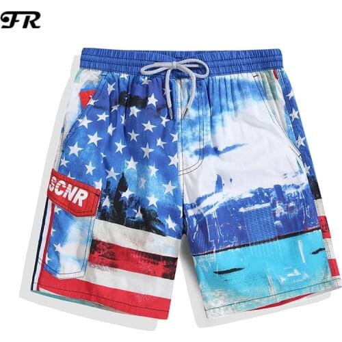 FR New Mens Beach Shorts,Mens Quick-Drying Cotton Board Shorts,Male Casual Holiday Board Shorts