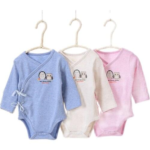 New baby conjoined package fart triangle, the clothes in the spring and autumn take cotton baby monk