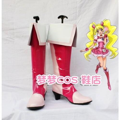 Pretty Cure Cure Peach Characters Anime Costume Prop Cosplay Shoes Boots Custom Made