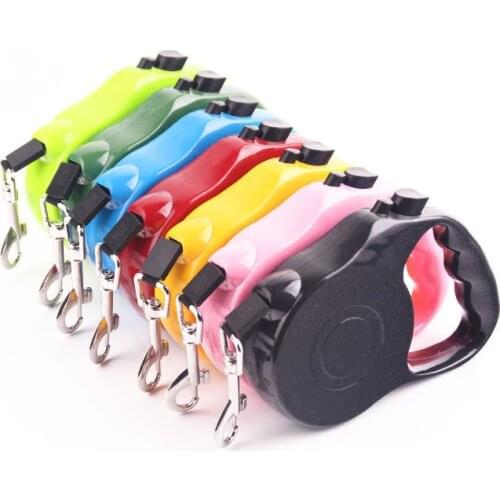3M 5M Durable Dog Leash Automatic Retractable Nylon Dogs Lead Extend Puppy Walking Running Leads Small Medium Pet Traction Rope