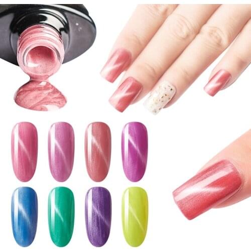 RBAN NAIL 5D Cat Eye Nail Gel Polish Chameleon Magnetic UV Gel Varnish Soak Off UV LED Nail Art Gel Lacquer Nail Art DIY Sets