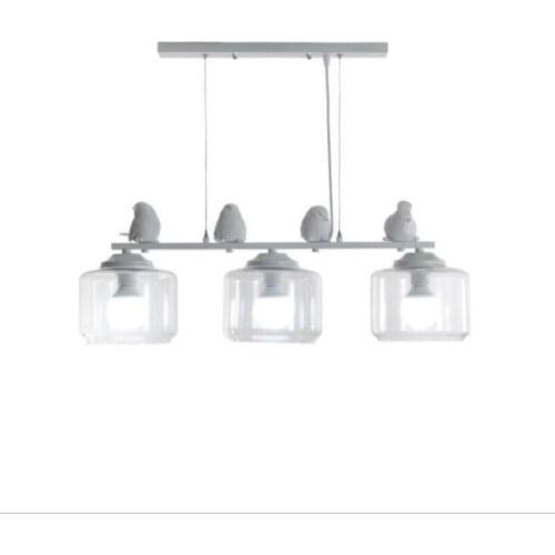 Modern E27 bulb Chandeliers three light sources led lamps European resin bird indoor Chandelier lightsing led lustre lamps