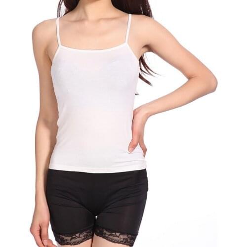 Strap Top Women Basic White Cami Sleeveless Satin Silk Tank Tops WomenS Summer Camisole Dropshipping