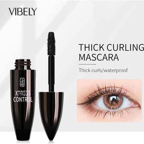 4D Silk Fiber Lash Mascara Waterproof VIBELY 3d Mascara For Eyelash Extension Black Thick Lengthening Eye Lashes Cosmetics