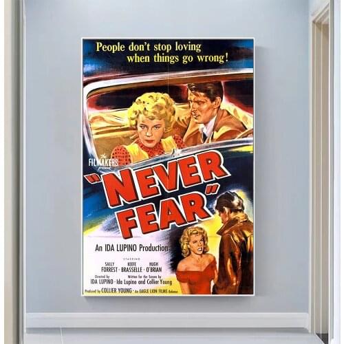 V0966 Never Fear Vintage Classic Movie Wall Silk Cloth HD Poster Art Home Decoration Gift