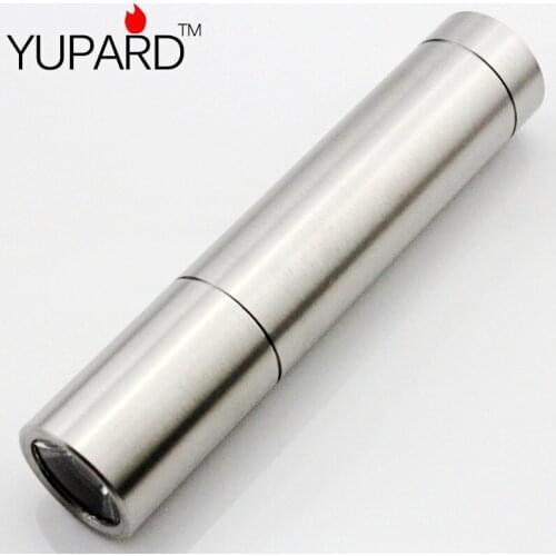 YUPARD CREE Q5 LED Stainless Shell 500Lm Torch Light Flashlight Camping/Hiking 3xAAA or 1x18650 rechargeable battery