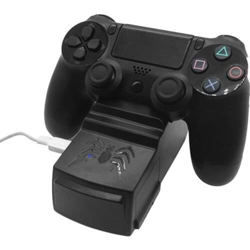 Besegad Foldable Controllers Charging Stand Charger Dock Station for Sony PlayStation Dualshock 4 PS4 Pro Slim Controller
