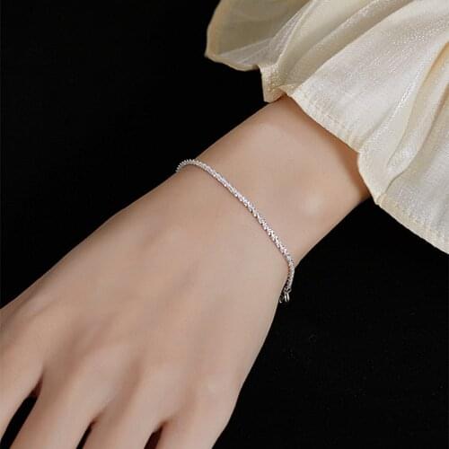 925 Sterling Silver Gypsophila Bracelet Female Korean Version Of Simple Forest Cold Style Design Personality Female Hand Jewelry