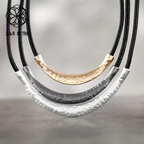 Vintage Zinc Alloy Necklaces Colorful Women Chain Simple Necklace Handmade Fashion Jewelry Adjustable Necklace Woman Accessories