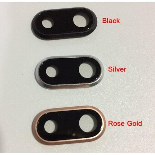 10Pcs/lot Original New Back Rear Camera Lens Glass Cover with Frame Holder For iPhone 8 Plus 5.5" Replacement Parts