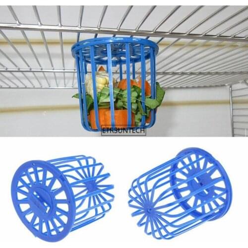 100pcs Bird Parrot Feeder Cage Fruit Vegetable Holder Cage Accessories Hanging Basket Container Toys Pet Parrot Feeder Cage