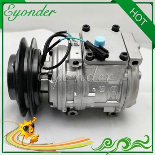 10PA15L AC A/C Air Conditioning Compressor Cooling Pump PV1 for Toyota Dyna Tarago 447220-7880 4472207880 24V without top cover