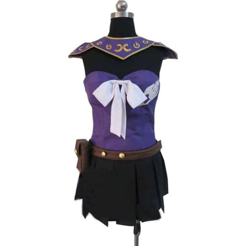 2017 anime costumes Fairy tail Natsu Lucy Heartfilia cosplay costume purple version