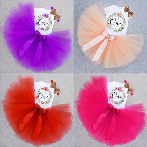 9-12M Little Girl First 1st Birthday Party Dress Cake Smash Outfits Infant Kid Dress Baby Girl Baptism Clothes First Birthday