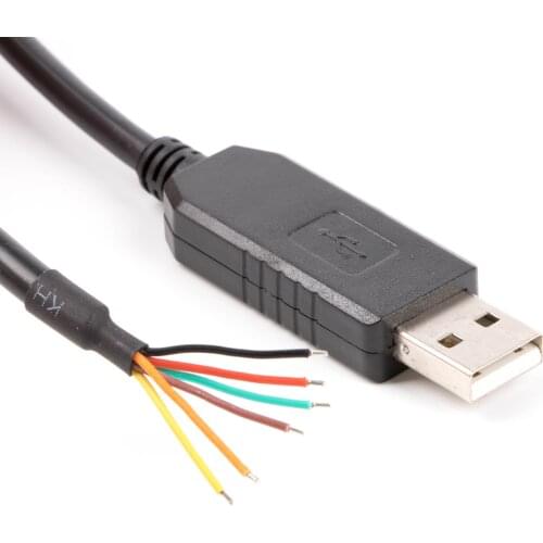 CP2102 USB RS232 Adapter Converter 6Pin Wire End Connector Communication Cable Compatible USB-RS232-WE