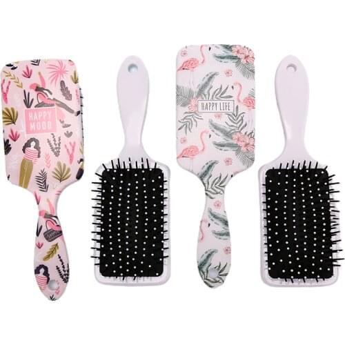 Girls Cute Animal Anti-static Hair Brush Massage Comb Shower Wet Detangle Hair Brush Salon Hair Styling Tools