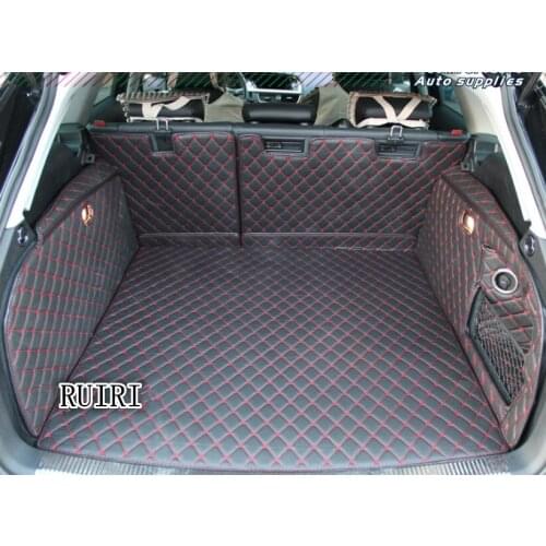 Free shipping & Top quality! Special car trunk mats for Audi RS 4 B9 2018 waterproof cargo liner mats boot carpets for RS4 2017