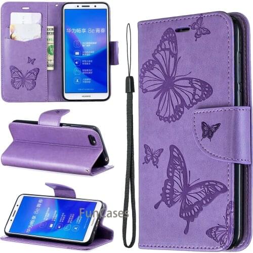 For Huawei Y5 2018 Case Wallet Flip PU Leather Case for Huawei Y5 2018 Cover with Stand Card Slot Phone Cases fornite candy