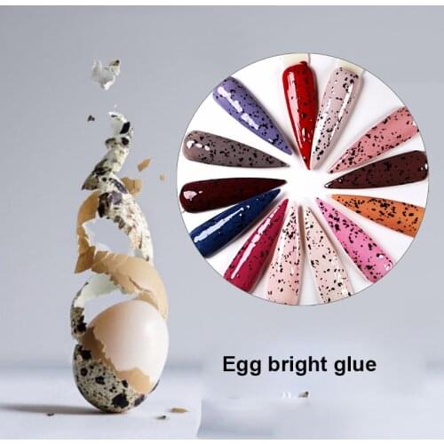 13 Colors Gel Nail Polish Eggshell Pattern Long Lasting Semi Permanent Hybrid Varnishes UV/LED Lamp Nail Art Glue Manicure Tools