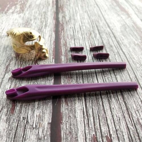 Glintbay 100% Precise-Fit Rubber Kit Earsocks & Nose Pads for-Oakley Flak 2.0 XL - Purple