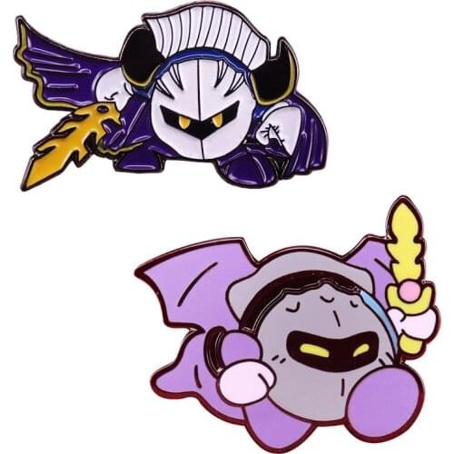 Meta Knight enamel pin Mysterious, but honorable knight pin badge cute video game brooch kids gift