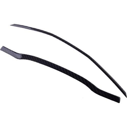 2pcs/Set Car Carbon Fiber Dashboard Trim Dash Strip Sticker Decorative Cover Fit for Toyota Tacoma 2015 2016 2017 2018 2019 2020