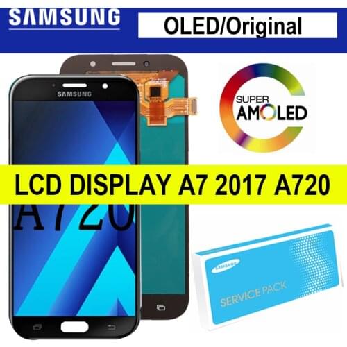 OLED/Original 5.7'' Display For Samsung Galaxy A7 2017 LCD A720M A720Y A720F A720 Touch Screen Digitizer Assembly Repair Parts