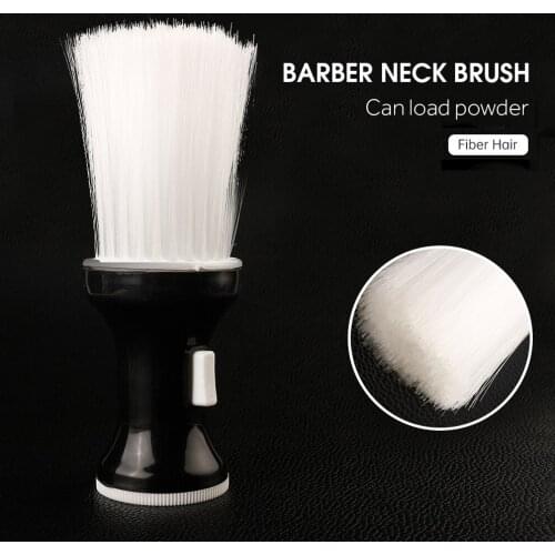 Professional Barber Mens Shaving Brush Soft Fiber Hair Beard Brush Hair Removal Facial Neck Beard Cleaning Brush Shaving Tools