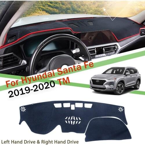 Anti-Slip Mat Front skid pad For hyundai Santa Fe 2019-2020 TM Sunscreen mat Dashboard Cover Sunshade Dashmat Accessories