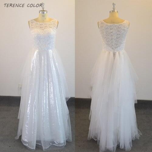The Wedding Dress is Lined With Ivory Tulle And Beaded. Through The Top Real Bridesmaids Dresses You Can See The Long Dresse