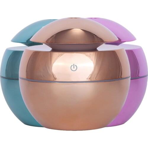 NEW 130ml USB Ultrasonic Air Humidifier Diffusers Aromatherapy Essential Oil Diffuser Humidifier Plating for Home Office