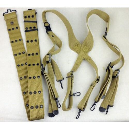 MILITARY WWII US BELT WITH CARRY STRAP US SOLDIER GEAR
