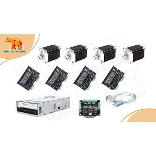 Wantai Motor, factory High quality) Nema 23 Wantai Stepper Motor 287oz-in,3A,4Axis CNC 3D Reprap Printer 57BYGH627 &DQ542MA