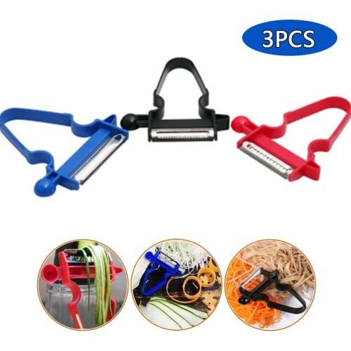 1/3pcs Vegetable Peeler Slicer Shredder Julienne Cutter Stainless Steel Grater Tools Magic Trio Peelers Set Kitchen Accessories