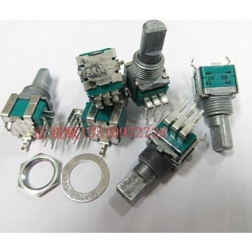 ALPS 09 type vertical double belt midpoint volume potentiometer multi-purpose vanguard 400 B5K shank length 15MM axle shaft
