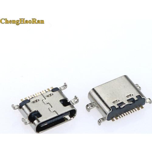ChengHaoRan 10PCS Charging Connector For Lenovo Tab M10 tb-x605l 12pin Type-C Micro USB C 3.1 female charge port power (in cut)