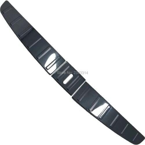 For Tesla Model X S 2016-2018 Stainless Rear Trunk Inner Rear Bumper Protector Sill Foot Step Plate Guard Pedal Car Accessories