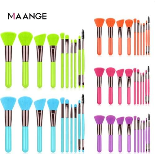 MAANGE 6/10 Pcs Makeup Brushes Set Eye Shadow Foundation Powder Eyeliner Eyelash Lip Make Up Brush Cosmetic Beauty Tool Kit