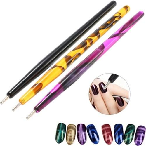 Magnet Pen Magnetic Stick for Cat Eye Gel Polish Cat eye glue magnet pen UV LED Nail Art Manicure Tools