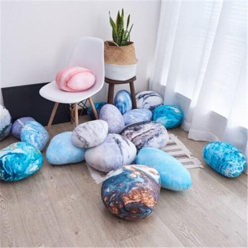 Simulational Stone Shape Pillow Creative Plush Nap Pillow Office Living Room Plush Nap Cushion Toy Birthday Gift for Children