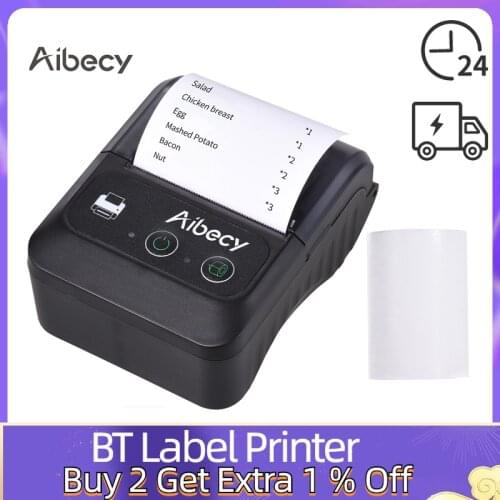 Portable 58mm BT принтер Label Printer impresora termica bluetooth Wireless 2in Bluetooth Thermal Printer Label Maker for Store