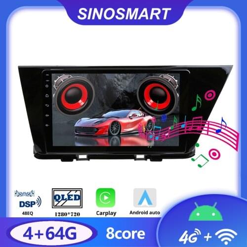 Sinosmart 8 Core,DSP 48EQ Car GPS Navigation Radio for Kia Cedona Niro 2014-2018 2din 2.5D IPS/QLED Screen